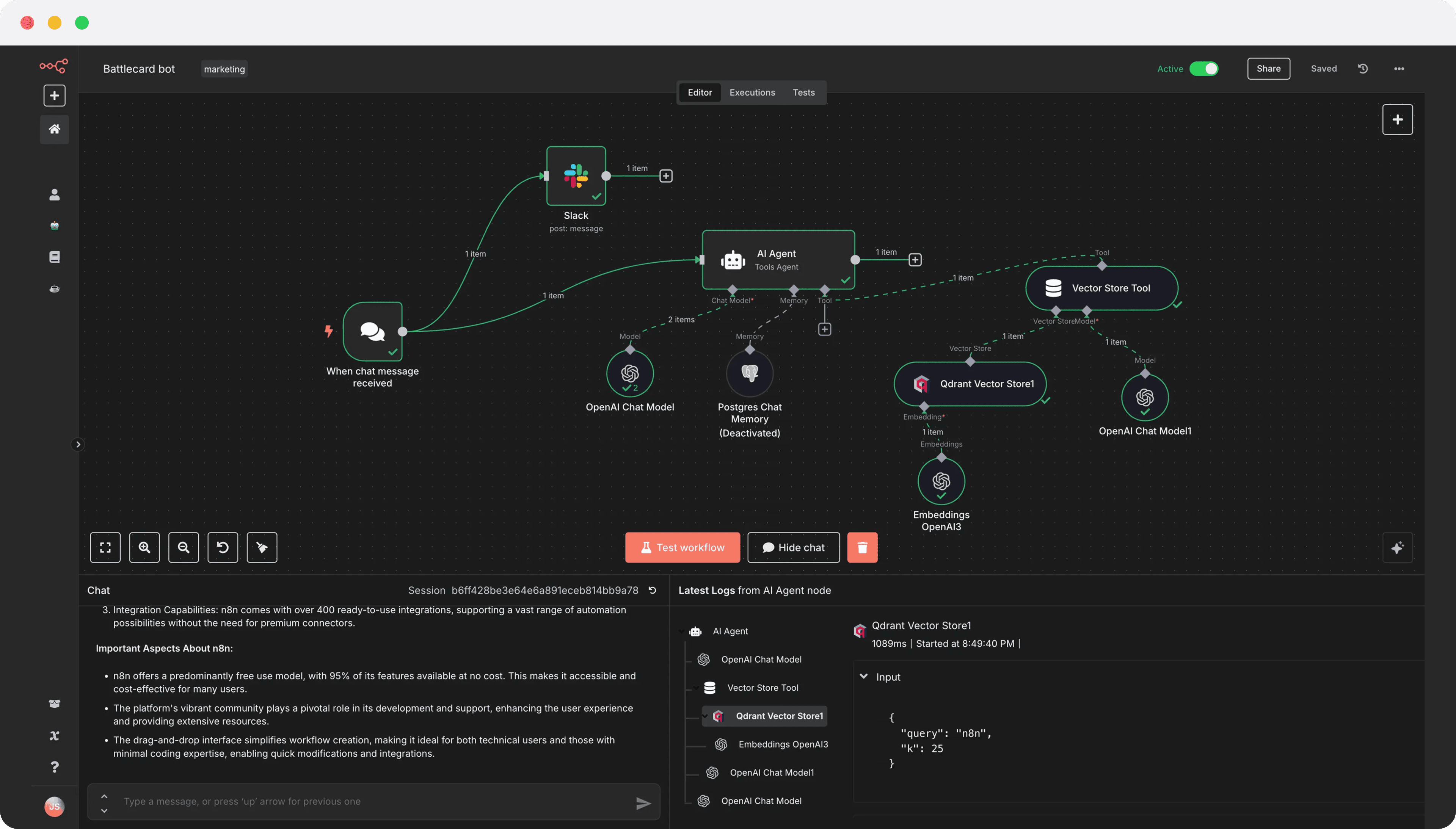 Preview dos fluxos de automação ensinados no ai.labz PRO